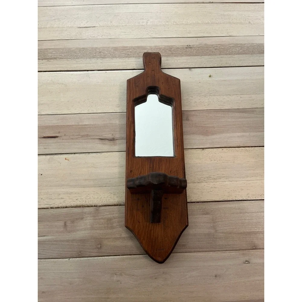Vintage wooden sconce Cottagecore farmhouse